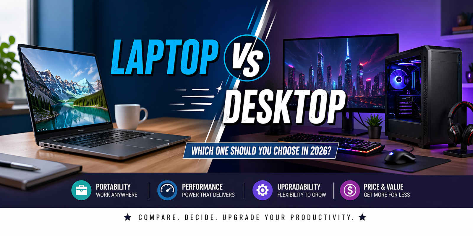 Laptop vs Desktop: Which One Should You Choose in 2026?